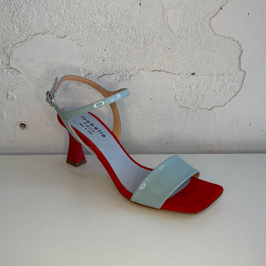 Shoes Isabelle Paris | Isabelle Paris Is641 Celeste Rosso (Blue/Red)