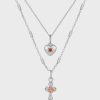 Jewellery Luv AJ | Luv Aj - Cross My Heart Charm Necklace Silver