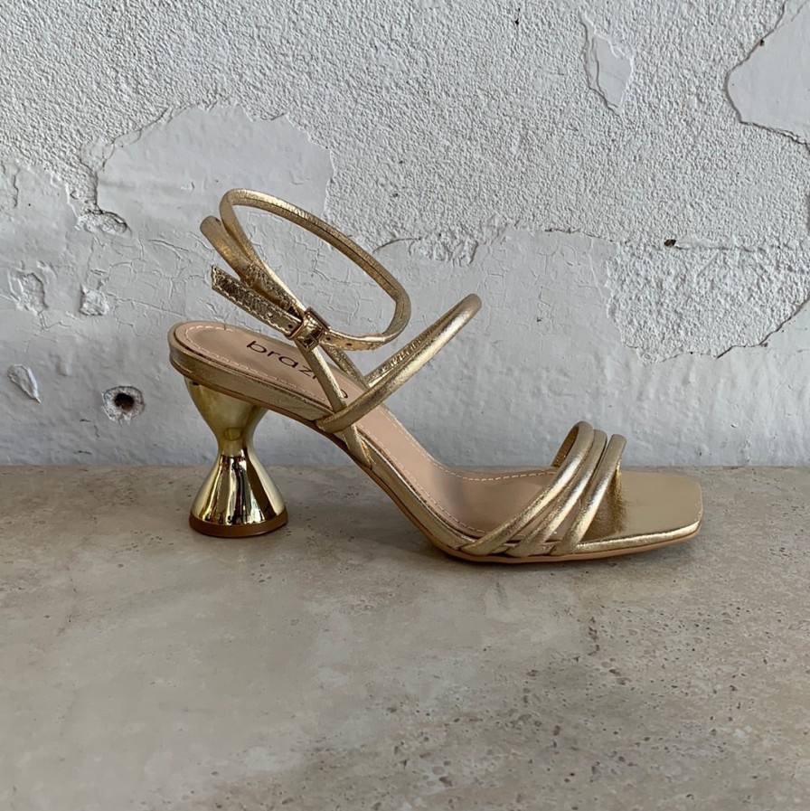 Shoes Brazilio | Brazilio 4900007 Light Gold