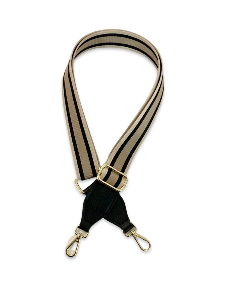 Accessories Hi Ho & Co | Hi Ho & Co Bag Strap Beige Black Taupe Thin