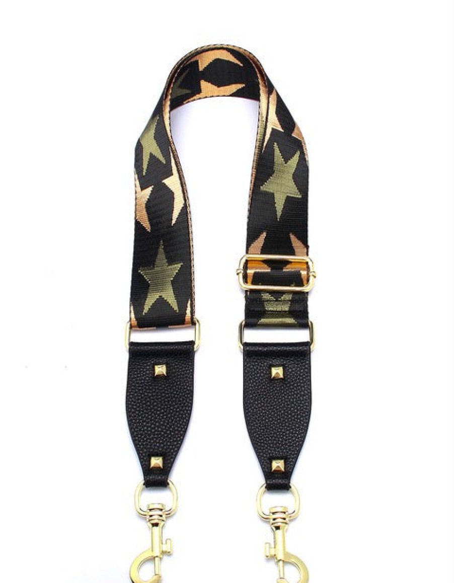 Accessories Hi Ho & Co | Hi Ho & Co Bag Strap Khaki Star