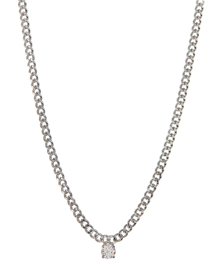 Jewellery Luv AJ | Luv Aj Bardot Stud Charm Necklace Silver