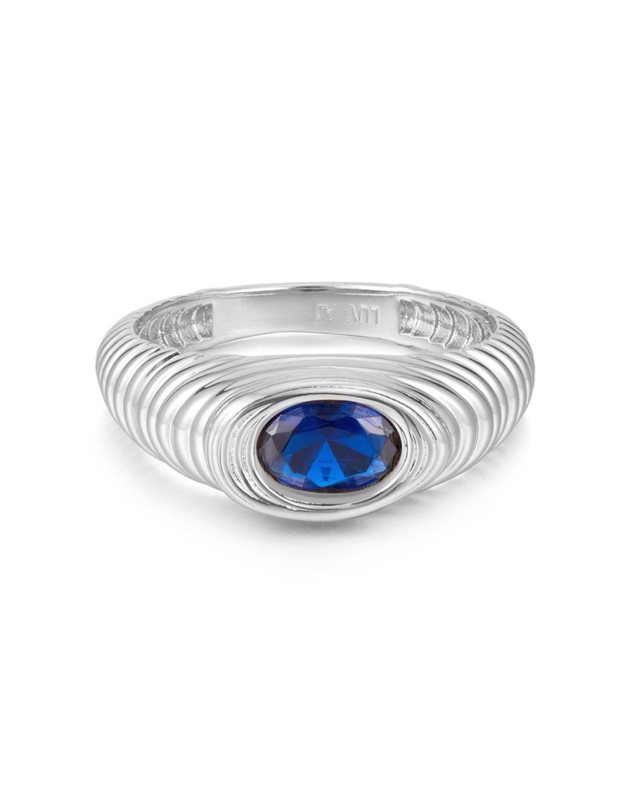 Jewellery Luv AJ | Luv Aj Royale Stone Signet Ring Silver