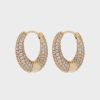 Jewellery Luv AJ | Luv Aj Pave Marbella Hoops Gold