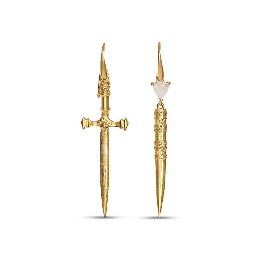 Shoes Kyoti | Kyoti Dagger & Case Earrings Gold