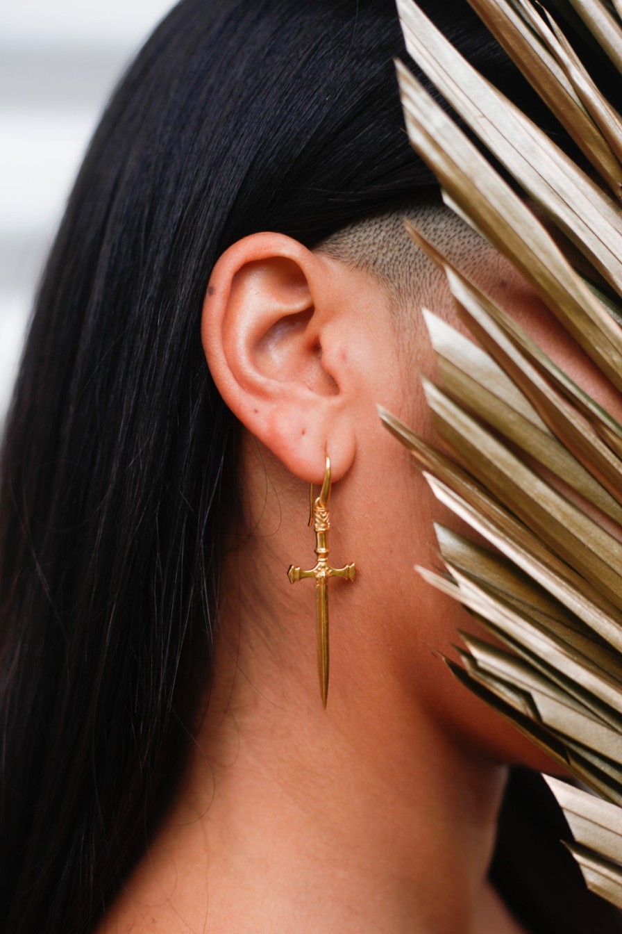 Shoes Kyoti | Kyoti Dagger & Case Earrings Gold