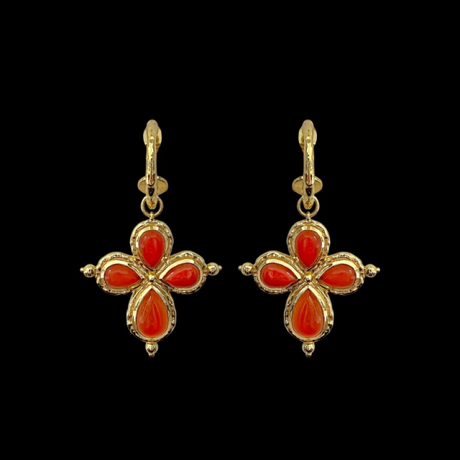 Jewellery Mountain & Moon | Mountain & Moon Rosalia Earrings Red Onyx