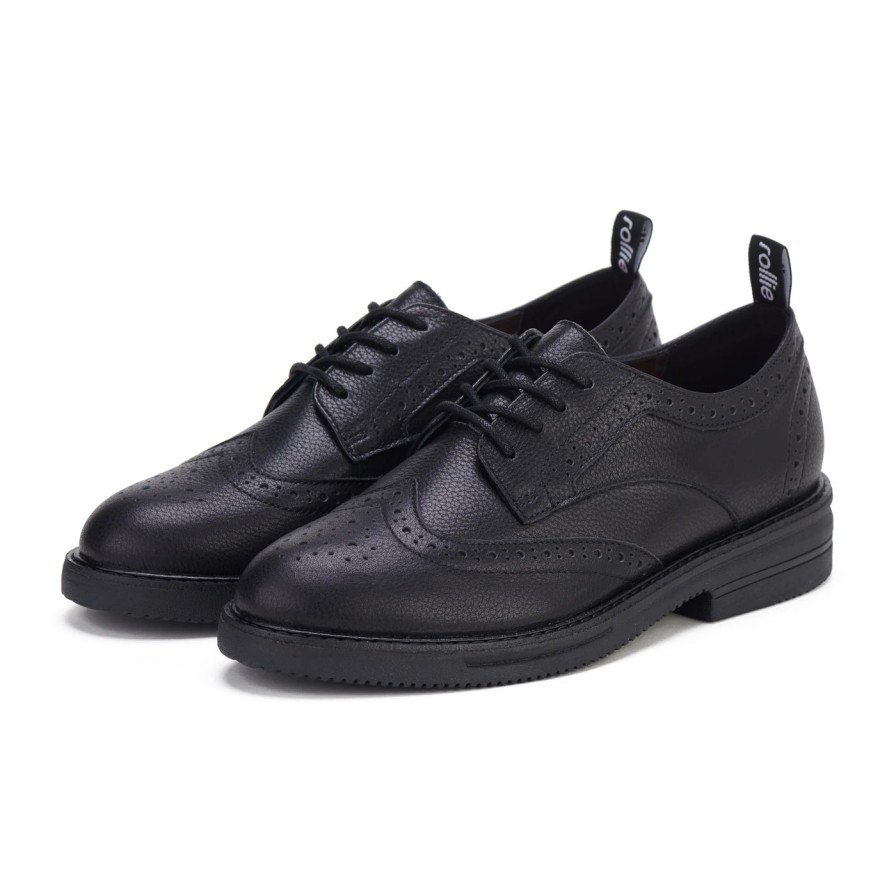 Shoes Rollie | Rollie Brogue Rise All Black