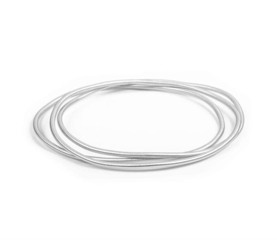 Jewellery Fairley | Fairley Multi Bangle Set Silver