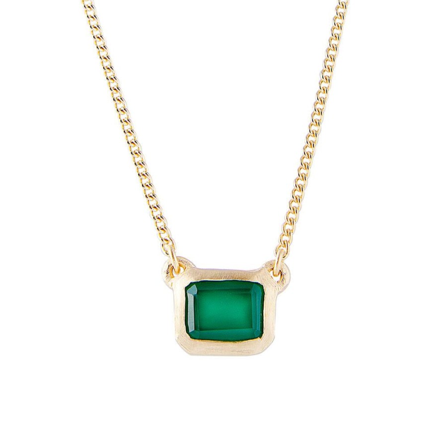 Shoes Fairley | Fairley Green Agate Deco Necklace