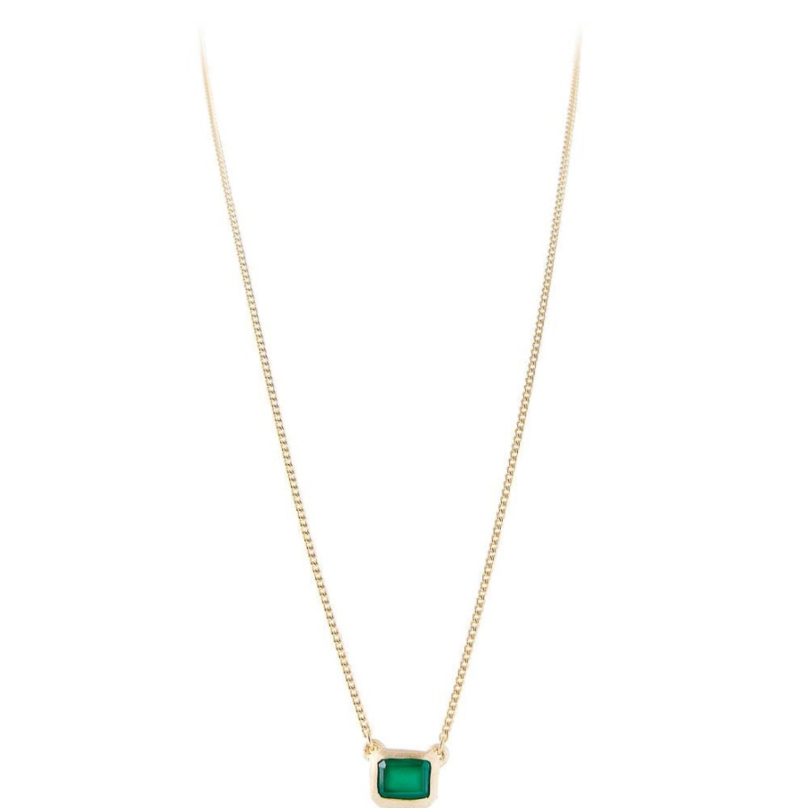 Shoes Fairley | Fairley Green Agate Deco Necklace