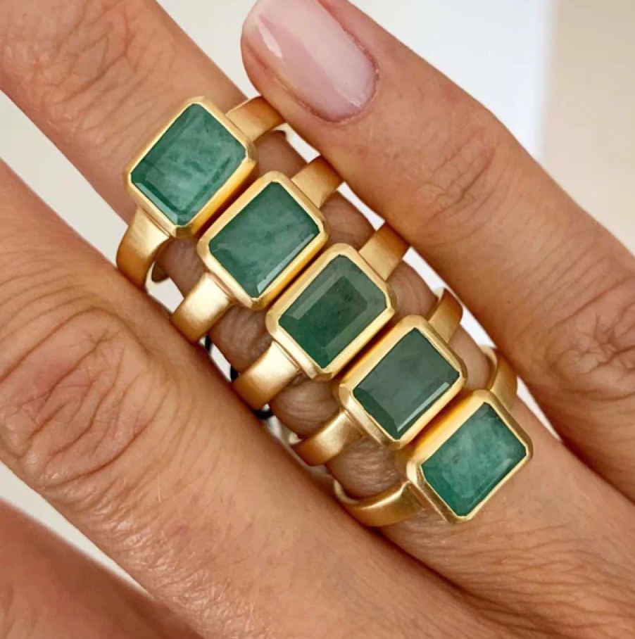 Jewellery Fairley | Fairley Emerald Deco Ring