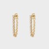 Jewellery Luv AJ | Luv Aj Ballier Chain Studs Gold Clear