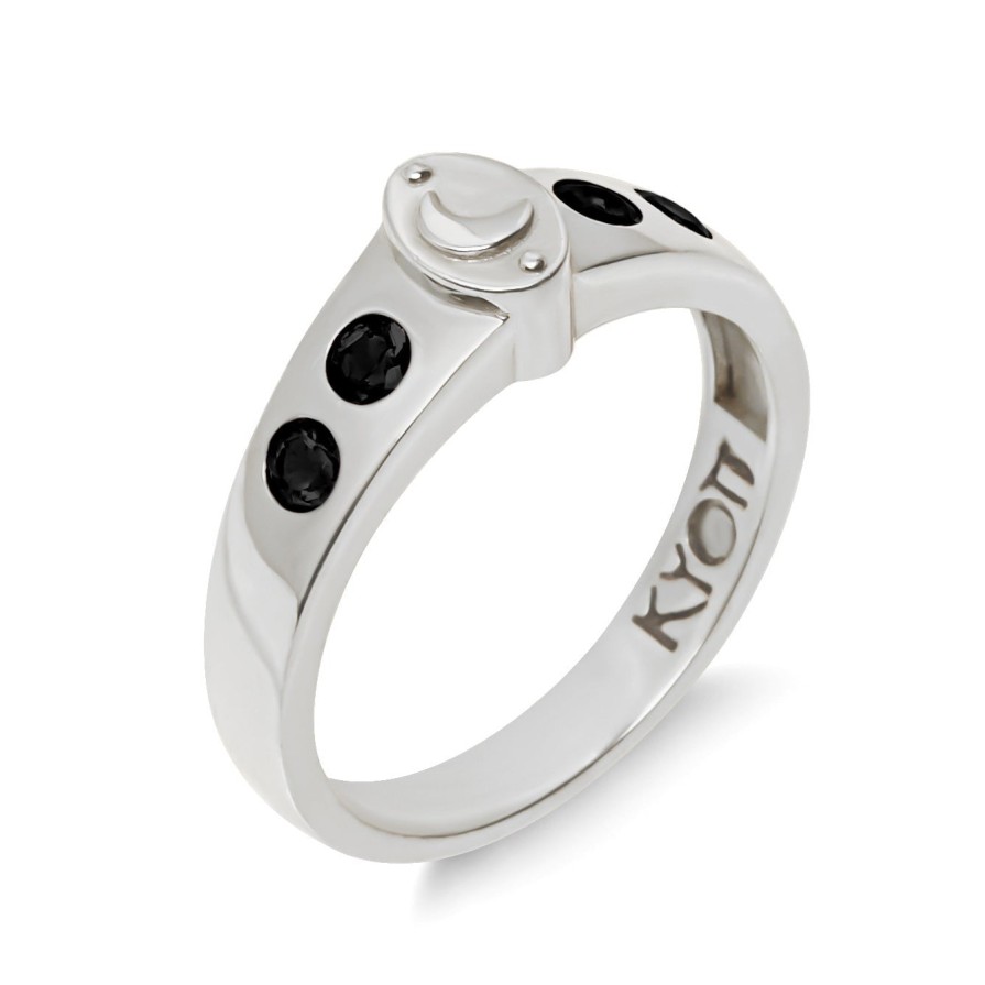 Jewellery Kyoti | Kyoti Mini Luna Ring Sterling Silver Sapphire