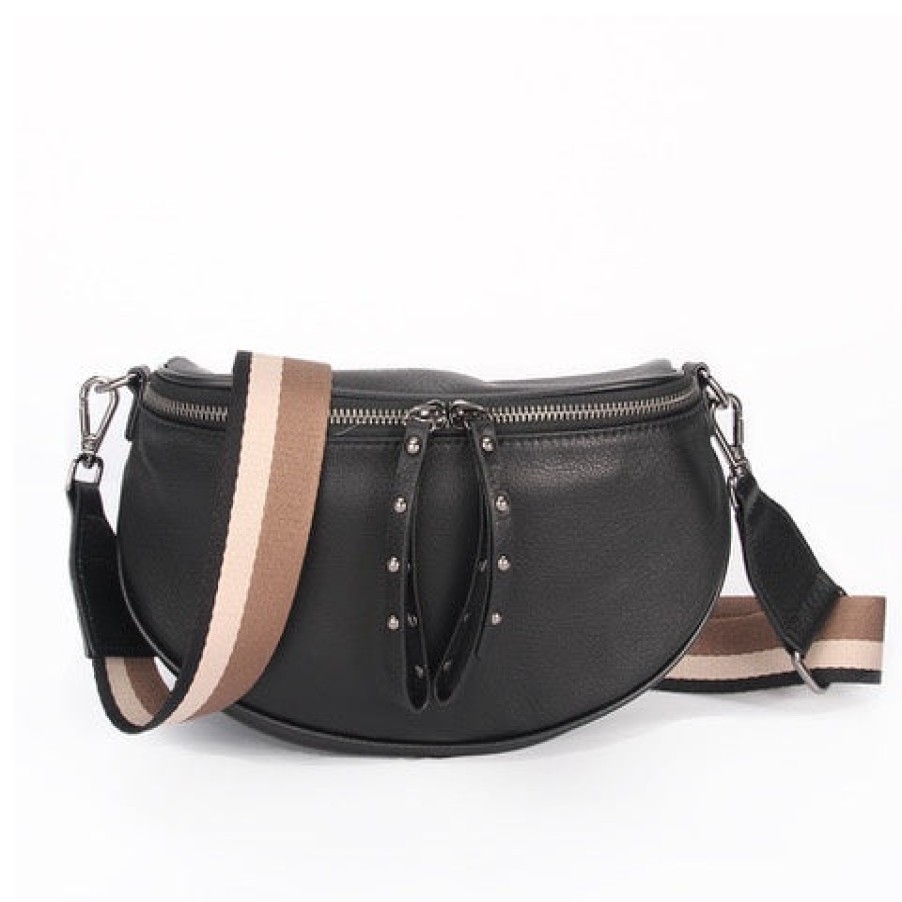 Accessories Hi Ho & Co | Hi Ho & Co New Rocker Bag Black/Silver