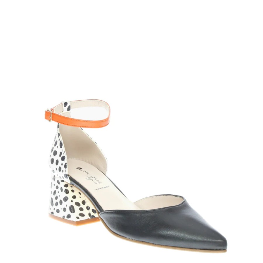 Shoes Jose Saenz | Jose Saenz 4360 Black Dalmata