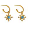 Jewellery Gold Sister | Gold Sister Ecco Beach Earring Blue