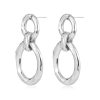 Jewellery Luv AJ | Luv Aj Hammered Loop Hoops Silver