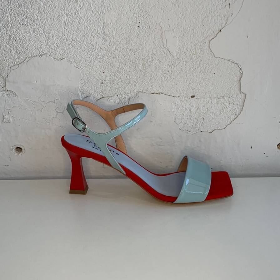 Shoes Isabelle Paris | Isabelle Paris Is641 Celeste Rosso (Blue/Red)