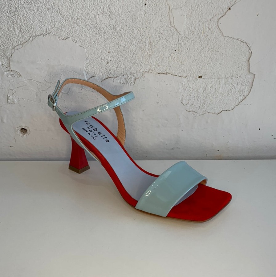 Shoes Isabelle Paris | Isabelle Paris Is641 Celeste Rosso (Blue/Red)