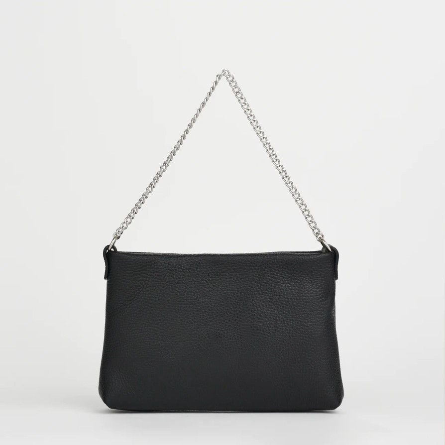 Accessories Bella V | Bella V Chelsea Clutch Black