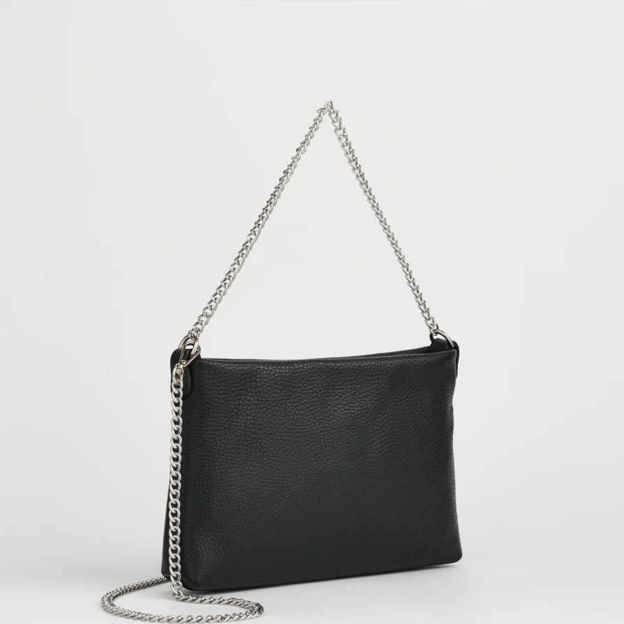 Accessories Bella V | Bella V Chelsea Clutch Black