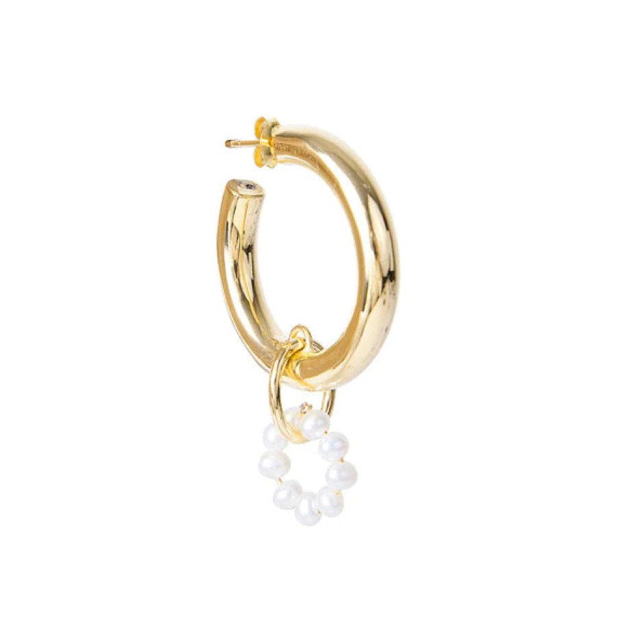 Jewellery Fairley | Fairley Pearl O Hoops