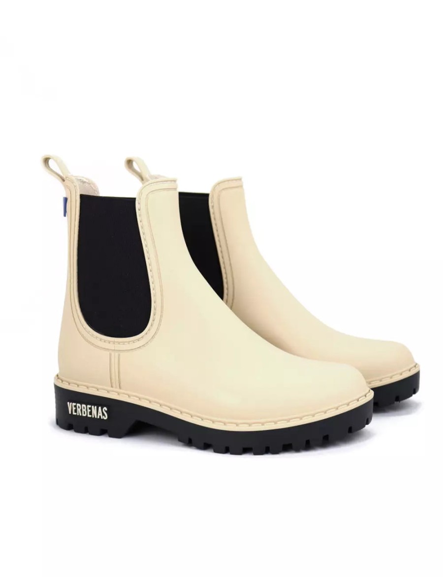 Shoes Verbenas | Verbenas Gaudi Welly Boot Crudo Black