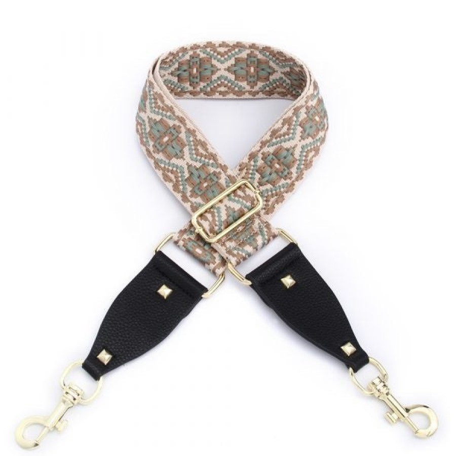 Accessories Hi Ho & Co | Hi Ho & Co Bag Strap Boho Khaki