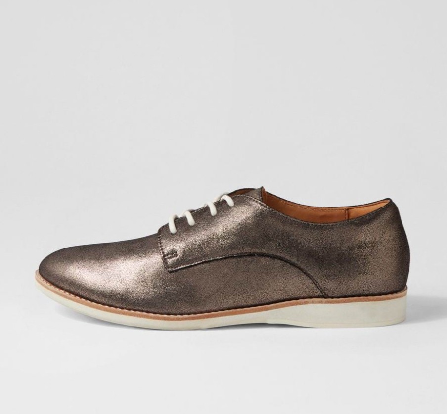 Shoes Rollie | Rollie Derby Distressed Pewter