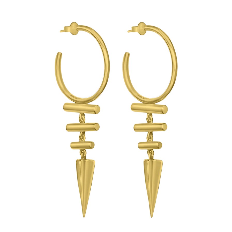 Jewellery Kyoti | Kyoti Warrior Earrings Gold