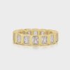 Jewellery Luv AJ | Luv Aj Bezel Emerald Ballier Ring Gold Clear