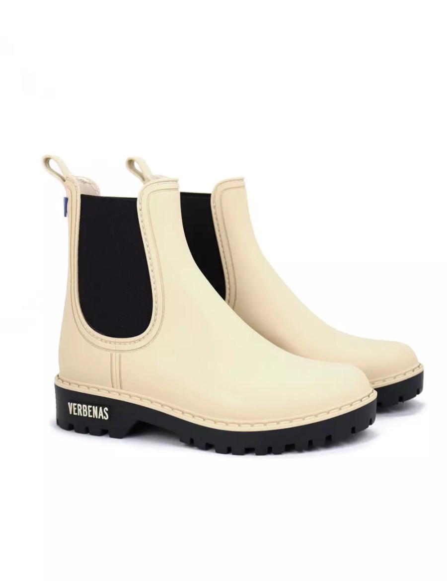 Shoes Verbenas | Verbenas Gaudi Welly Boot Crudo Black