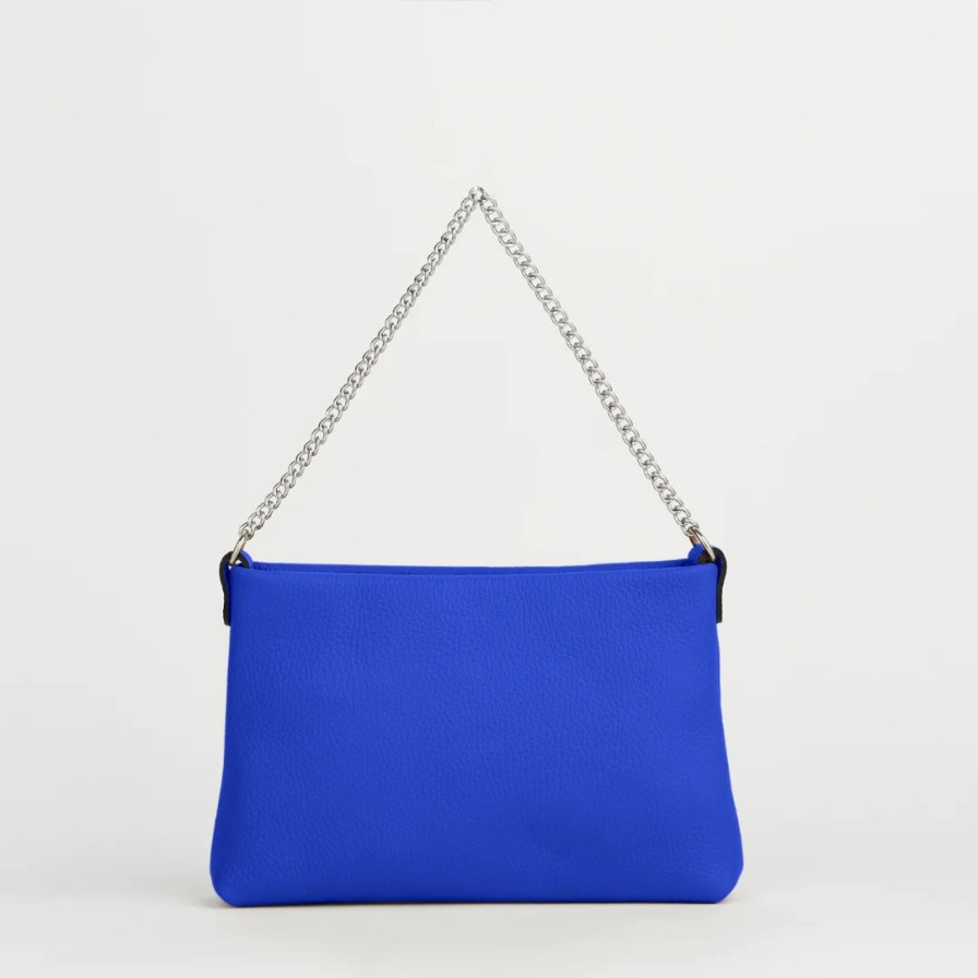 Accessories Bella V | Bella V Chelsea Clutch Cobalt Blue