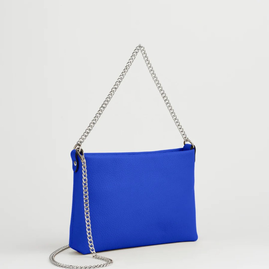 Accessories Bella V | Bella V Chelsea Clutch Cobalt Blue