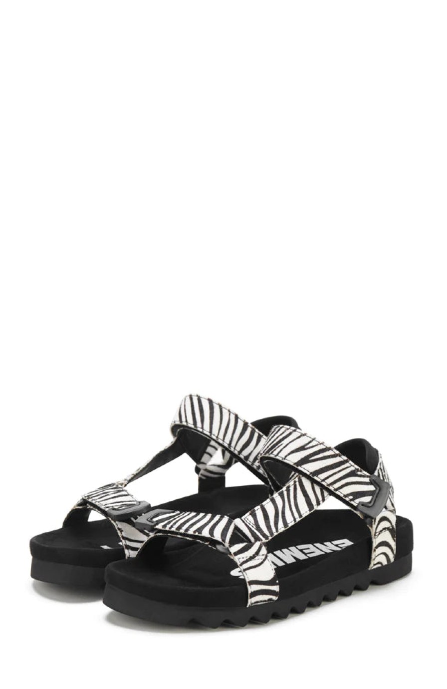 Shoes Rollie | Rollie Tooth Wedge Sandal Zebra