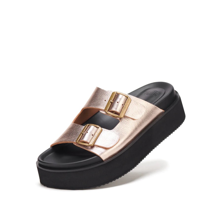 Shoes Rollie | Rollie Ace Slide Rose Gold/Black