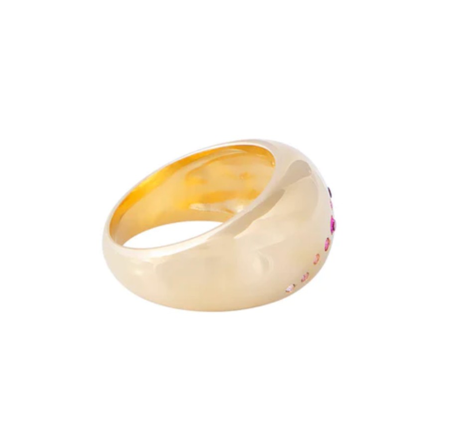 Jewellery Fairley | Fairley Pink Ombre Dome Ring