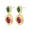 Jewellery Luv AJ | Luv Aj Royale Stone Drop Studs Gold