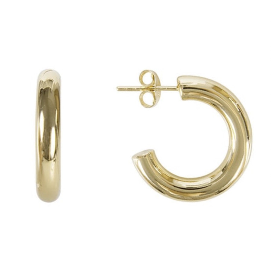 Jewellery Fairley | Fairley Basic Gold Hoops