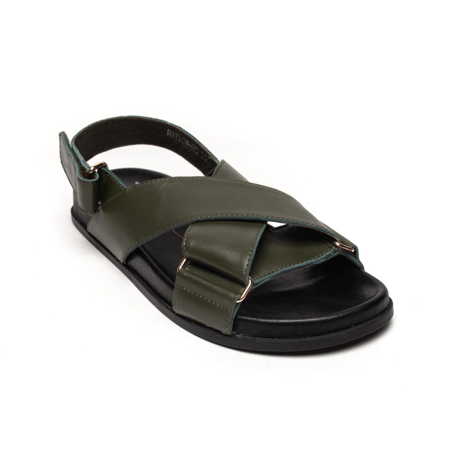 Shoes Mollini | Mollini Haylow Olive Black Leather