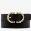 Accessories Status Anxiety | Status Anxiety In Reverse Belt Blk/Gold