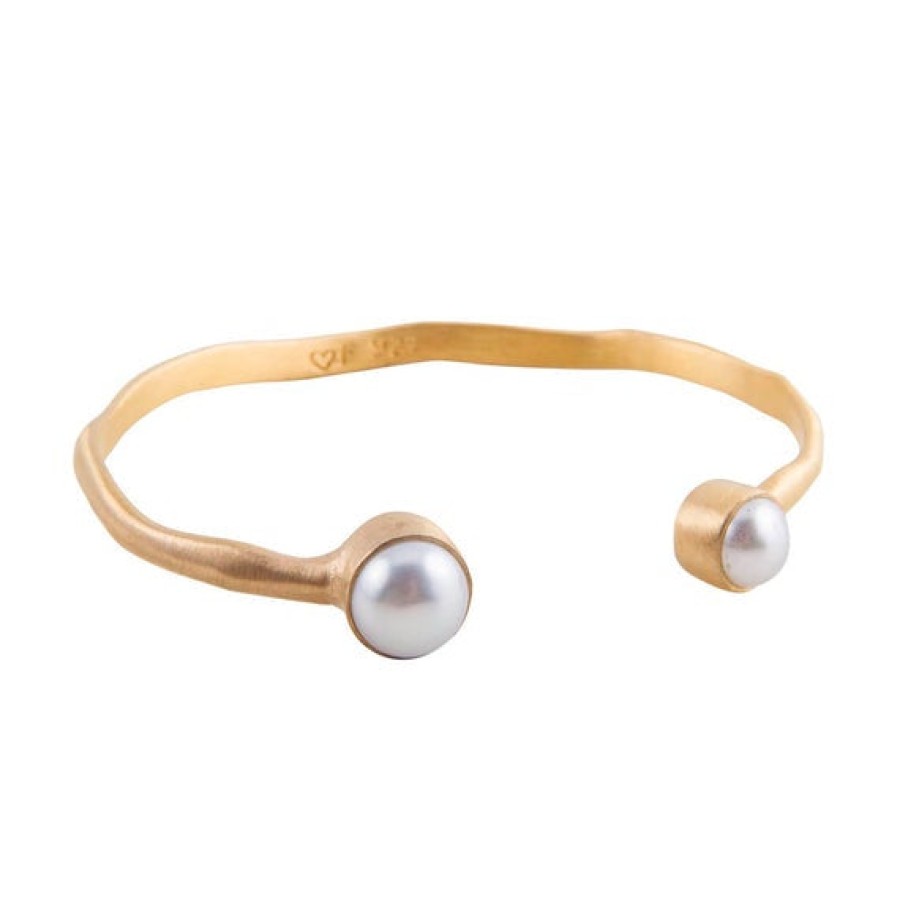 Jewellery Fairley | Fairley Double Pearl Cuff