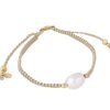 Jewellery Fairley | Fairley Pearl Rope Bracelet Sand