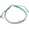 Jewellery Fairley | Fairley Blossom Rope Bracelet Sage Green