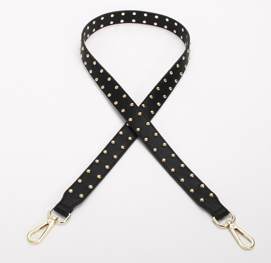 Accessories Hi Ho & Co | Hi Ho & Co New Black Stud Strap / Gold