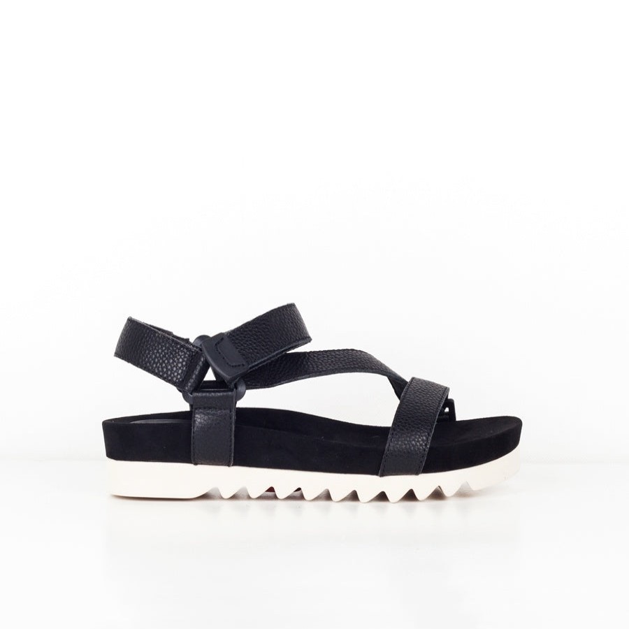 Shoes Rollie | Rollie Tooth Wedge Sandal Black