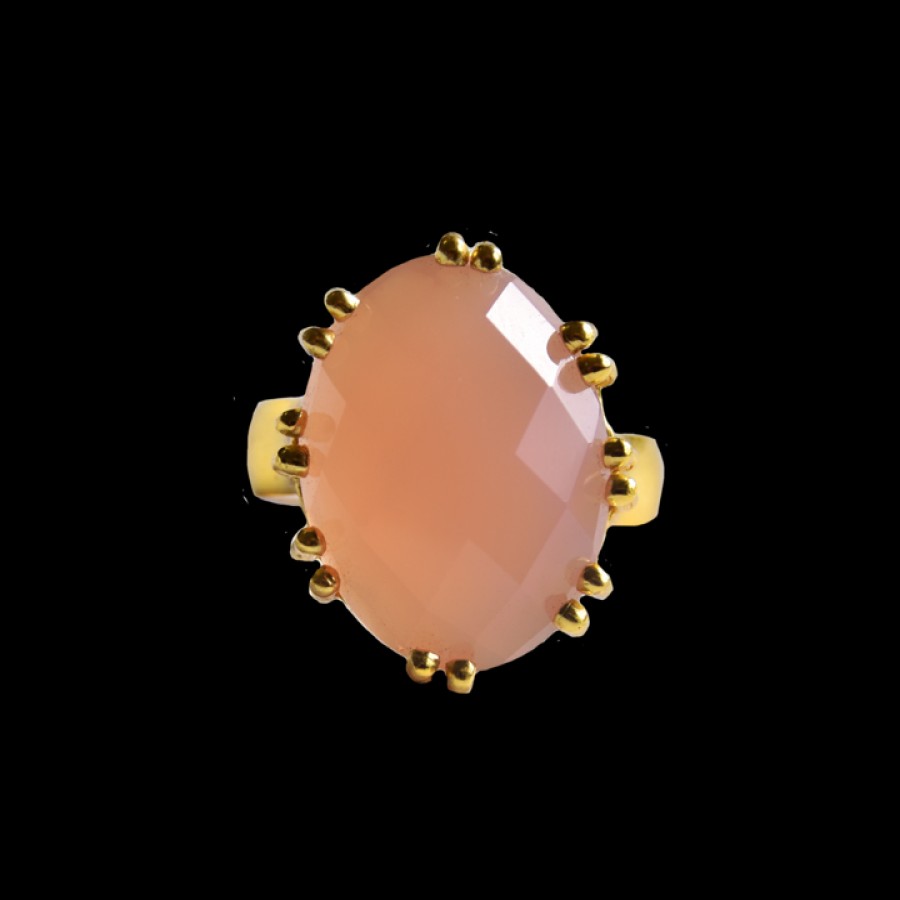 Jewellery Mountain & Moon | Mountain & Moon Bianca Pink Chalcedony