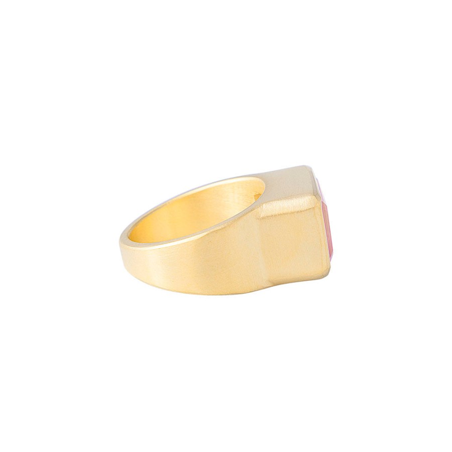 Jewellery Fairley | Fairley Rose Quartz Cocktail Ring