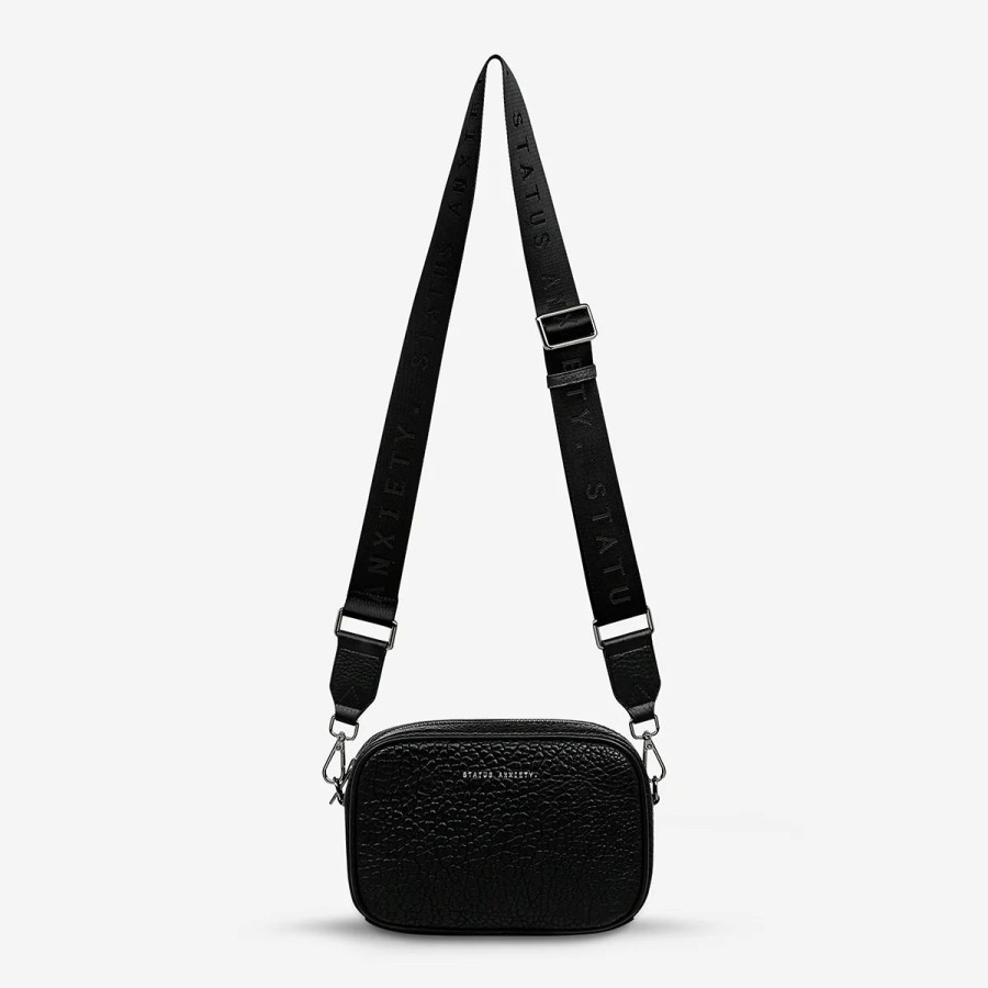 Accessories Status Anxiety | Status Anxiety Plunder With Webbed Strap Black Bubble